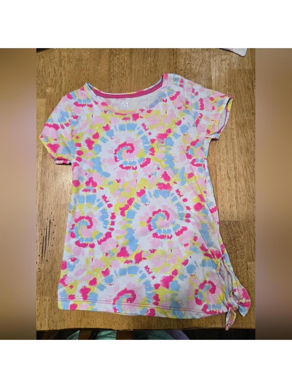 Carter's Tie-Dye Spiral Short Sleeve Shirt for Girls